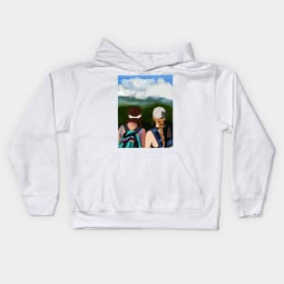 Hiking Girls Kids Hoodie